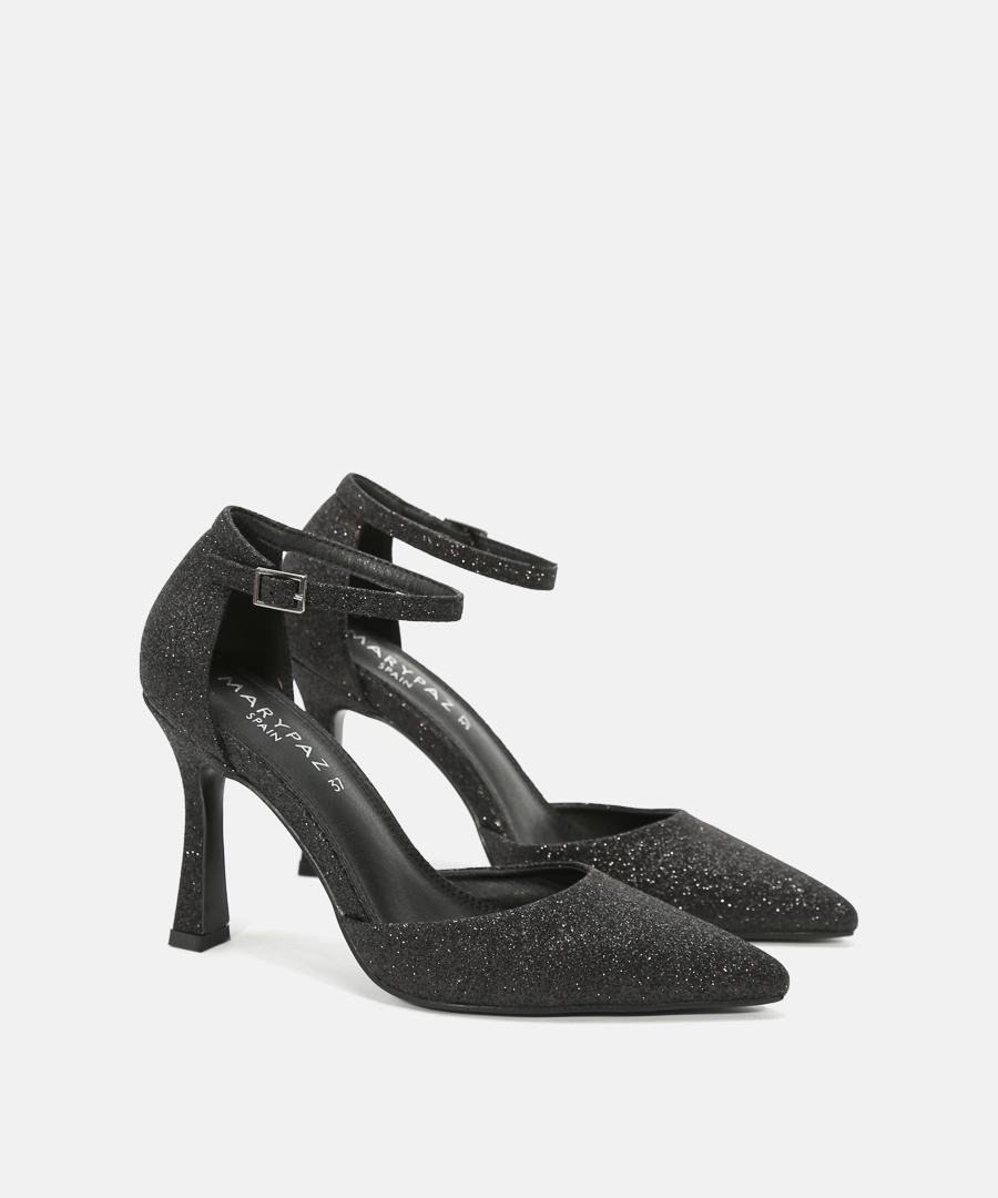 Zapatos tac&oacute;n glitter